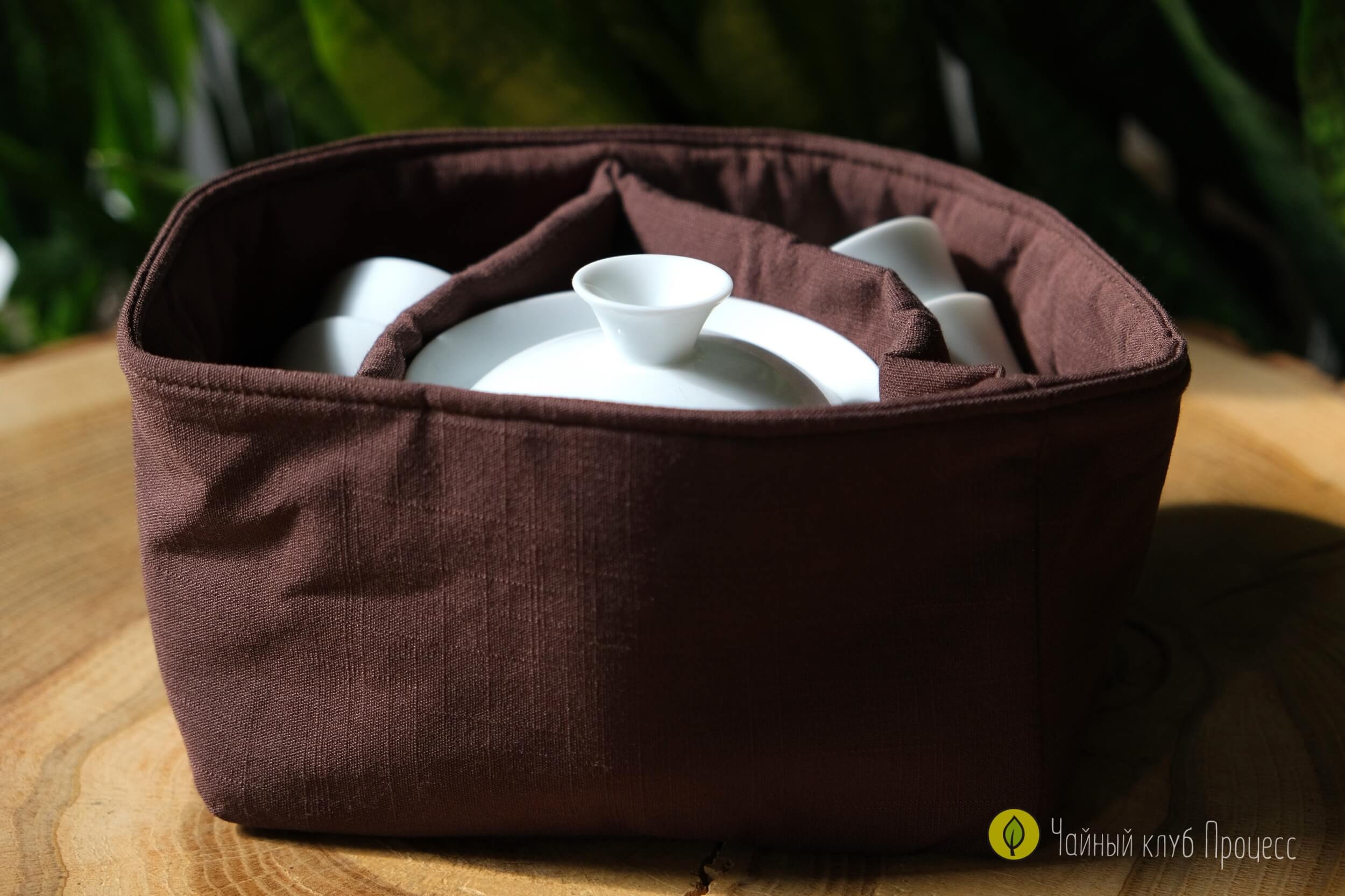 Сумка для чайной посуды «Красное золото»