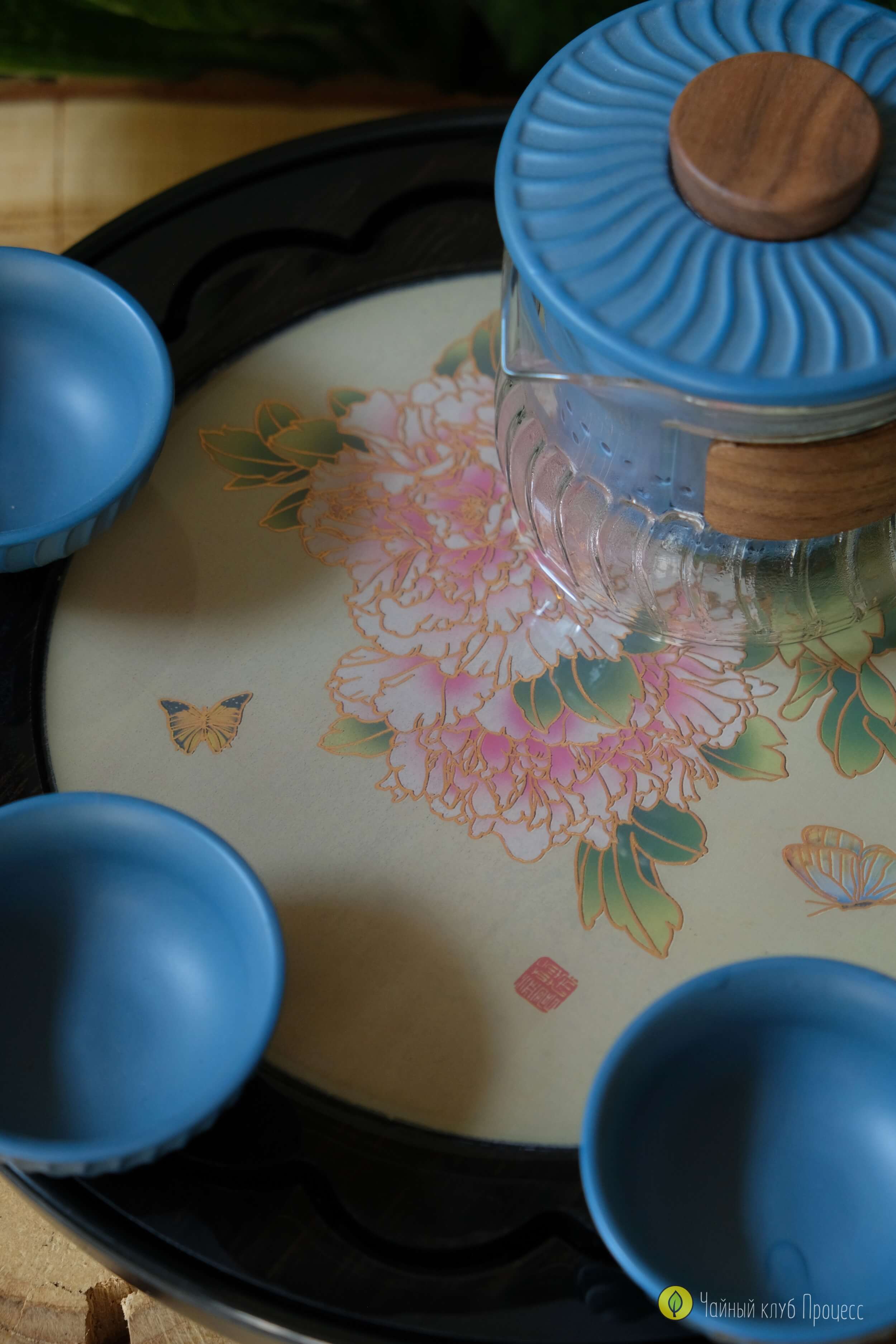 Чабань «Пионы и бабочки» (термохромная)