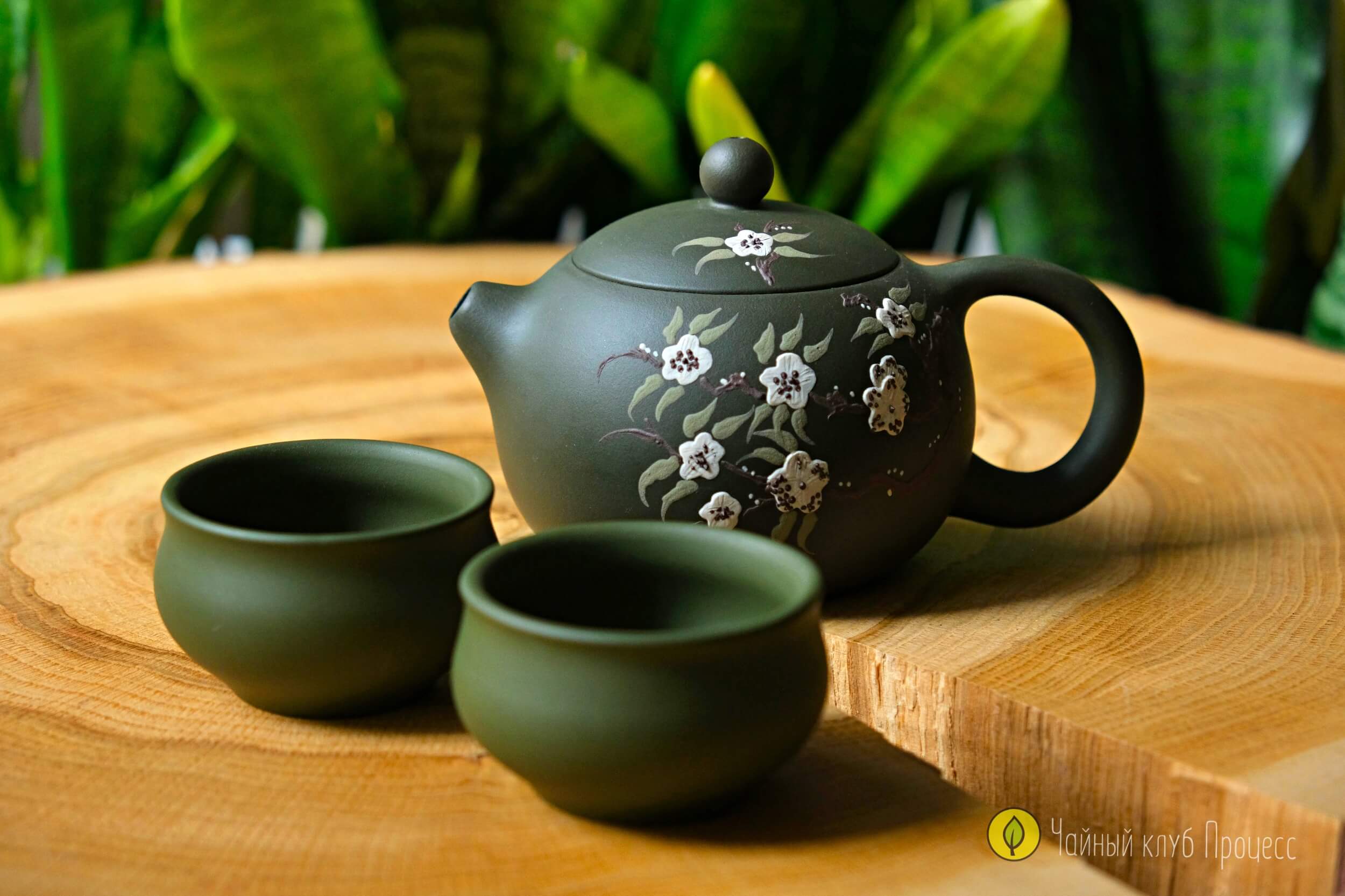 Набор "Сакура на зеленом"