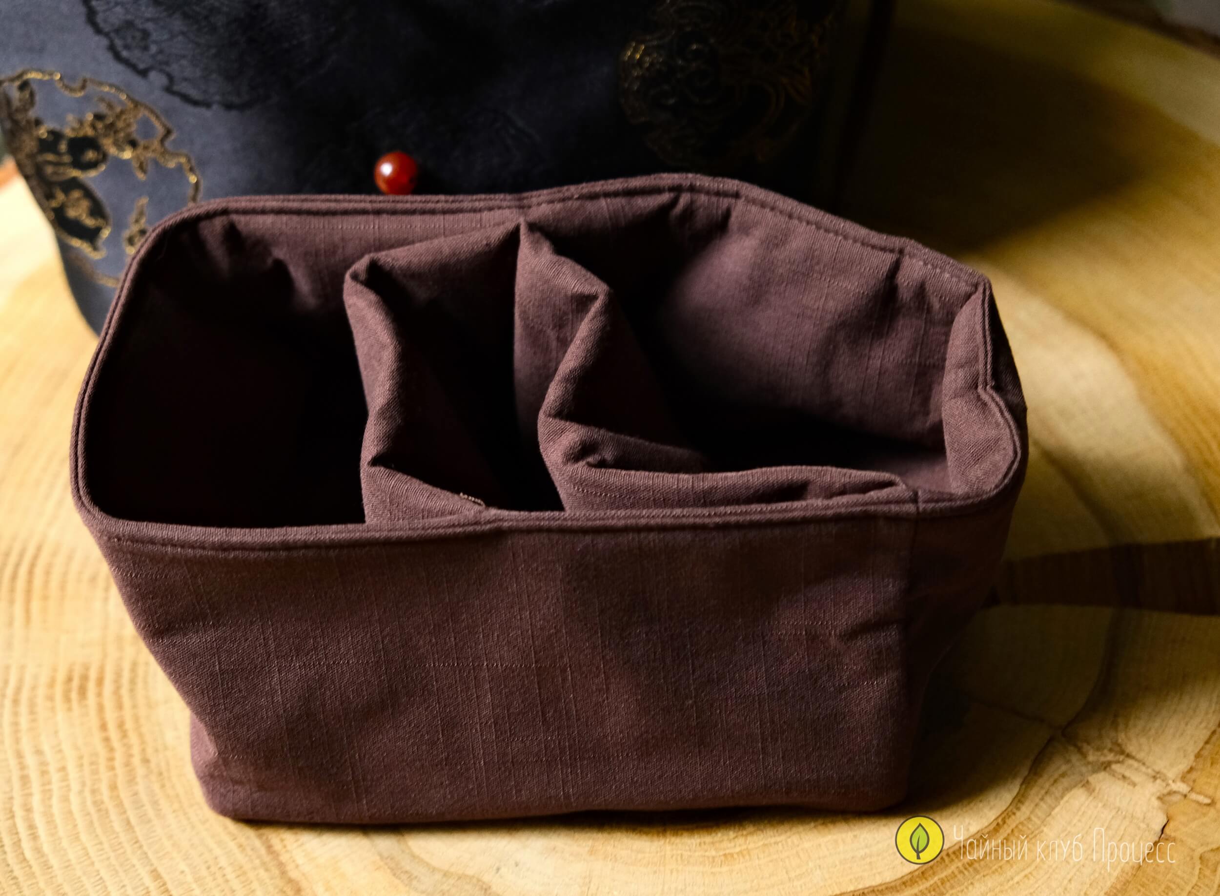 Сумка для чайной посуды «Чёрное золото»