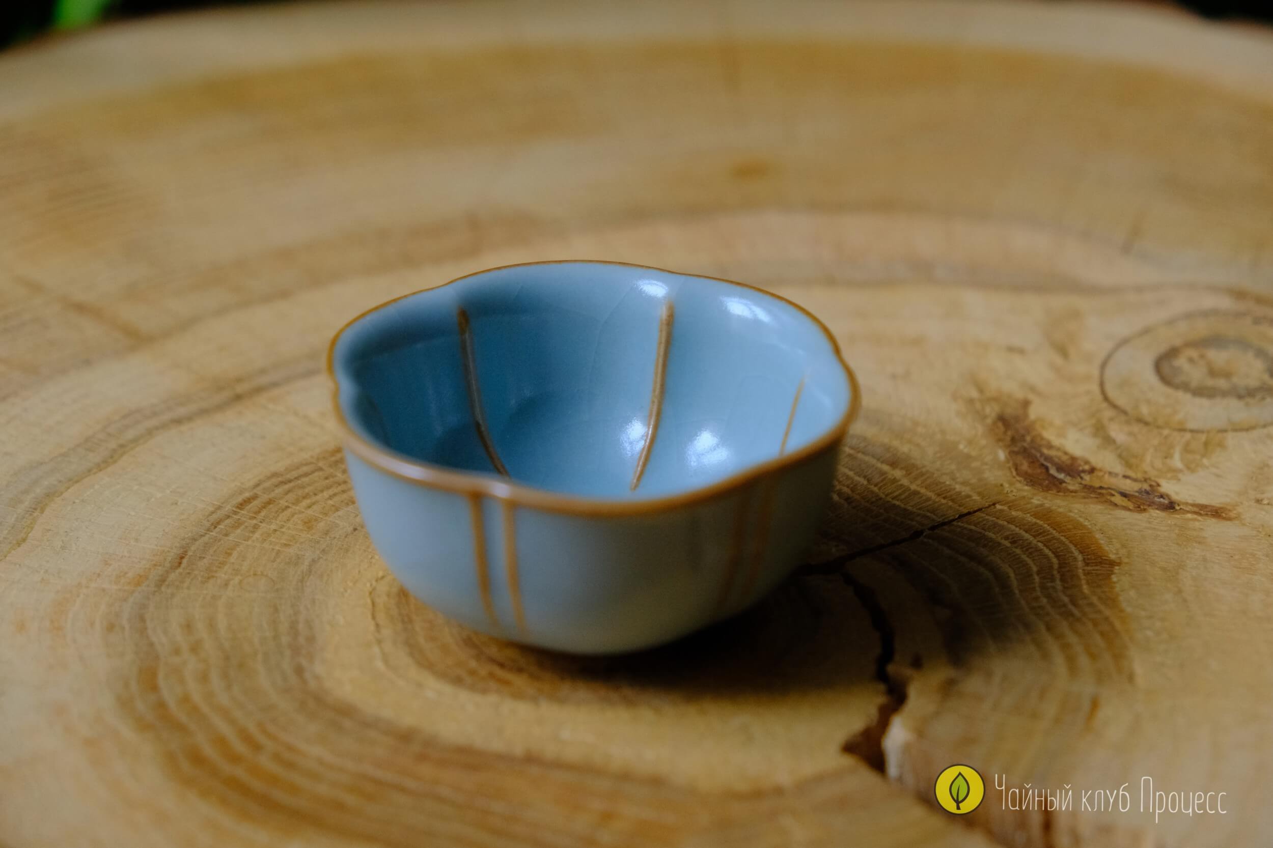 Пиала жу яо «Мэйхуа» светло-голубая