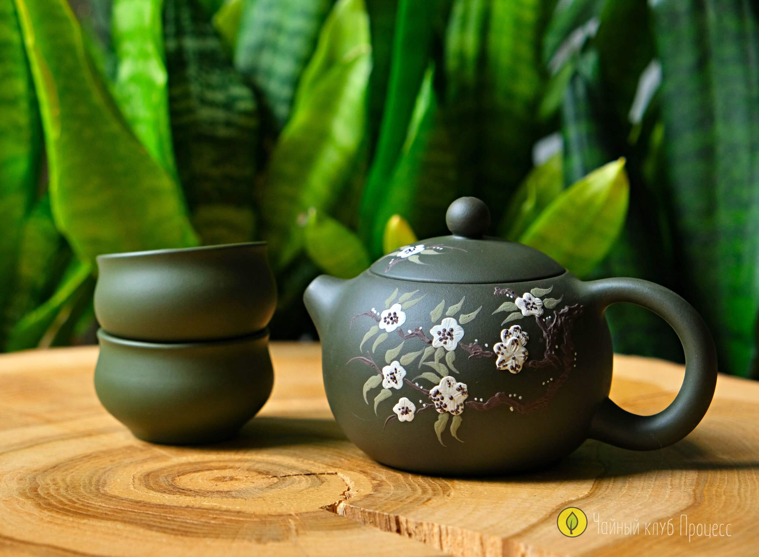 Набор "Сакура на зеленом"