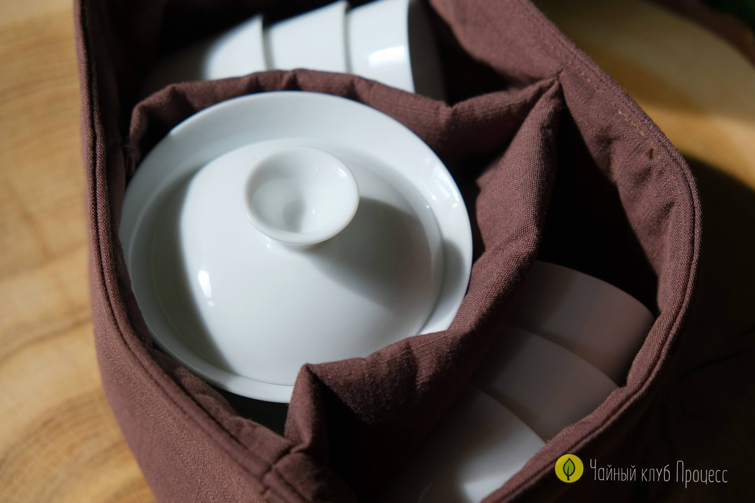 Сумка для чайной посуды «Красное золото»