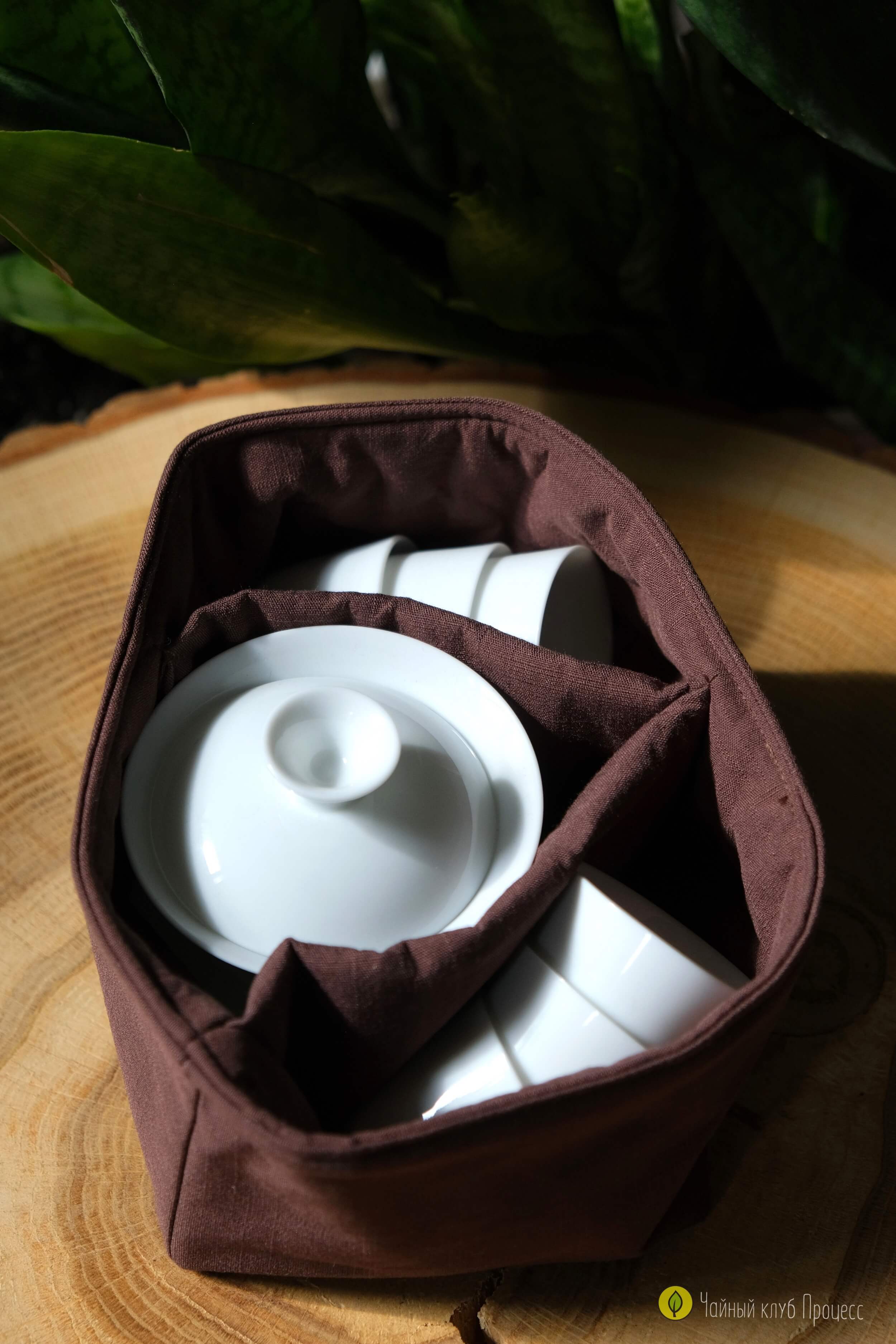 Сумка для чайной посуды «Красное золото»