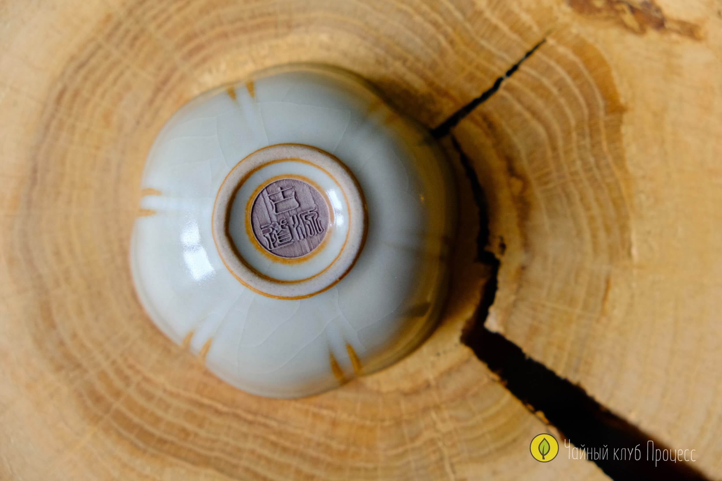 Пиала жу яо «Мэйхуа», кремовая