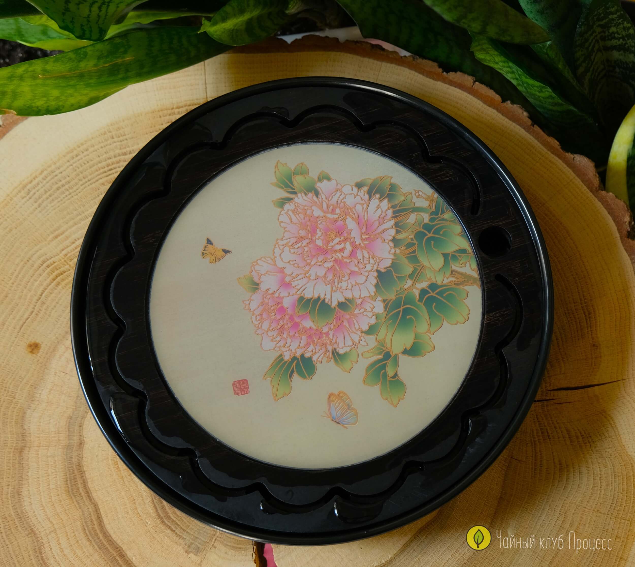 Чабань «Пионы и бабочки» (термохромная)