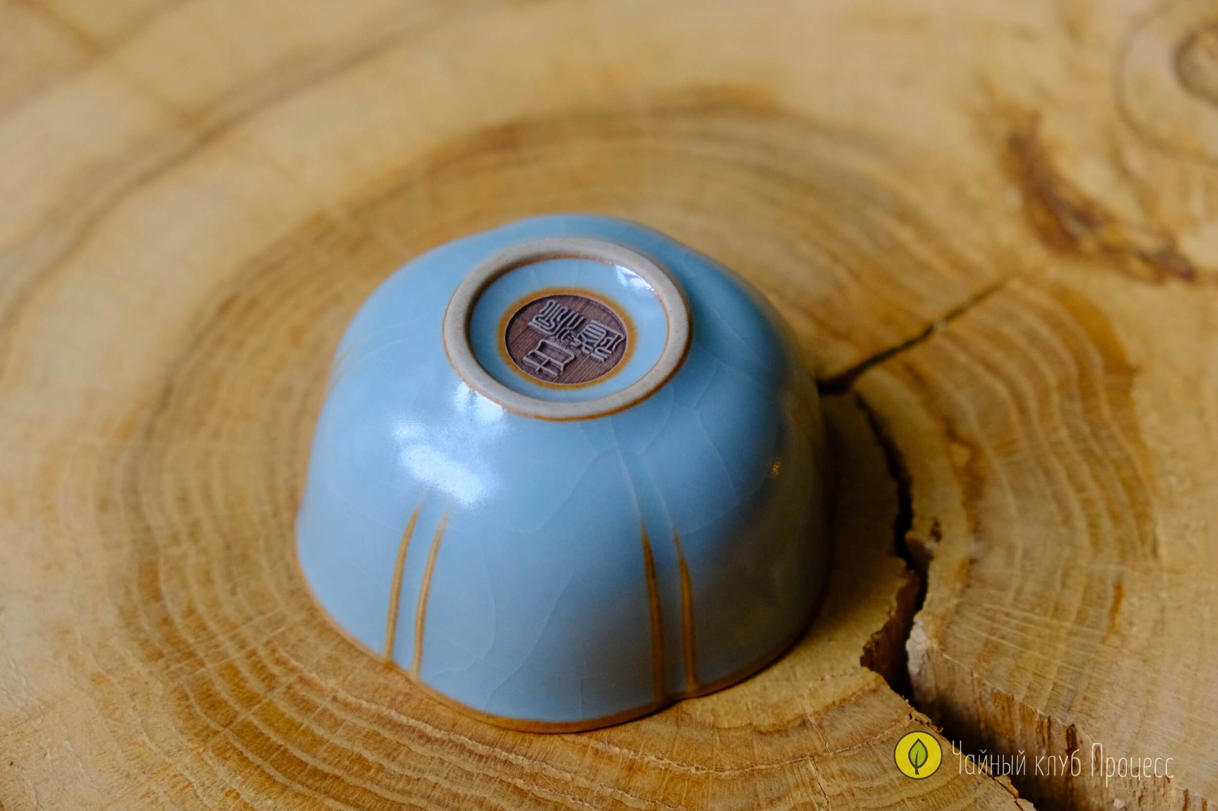 Пиала жу яо «Мэйхуа» светло-голубая