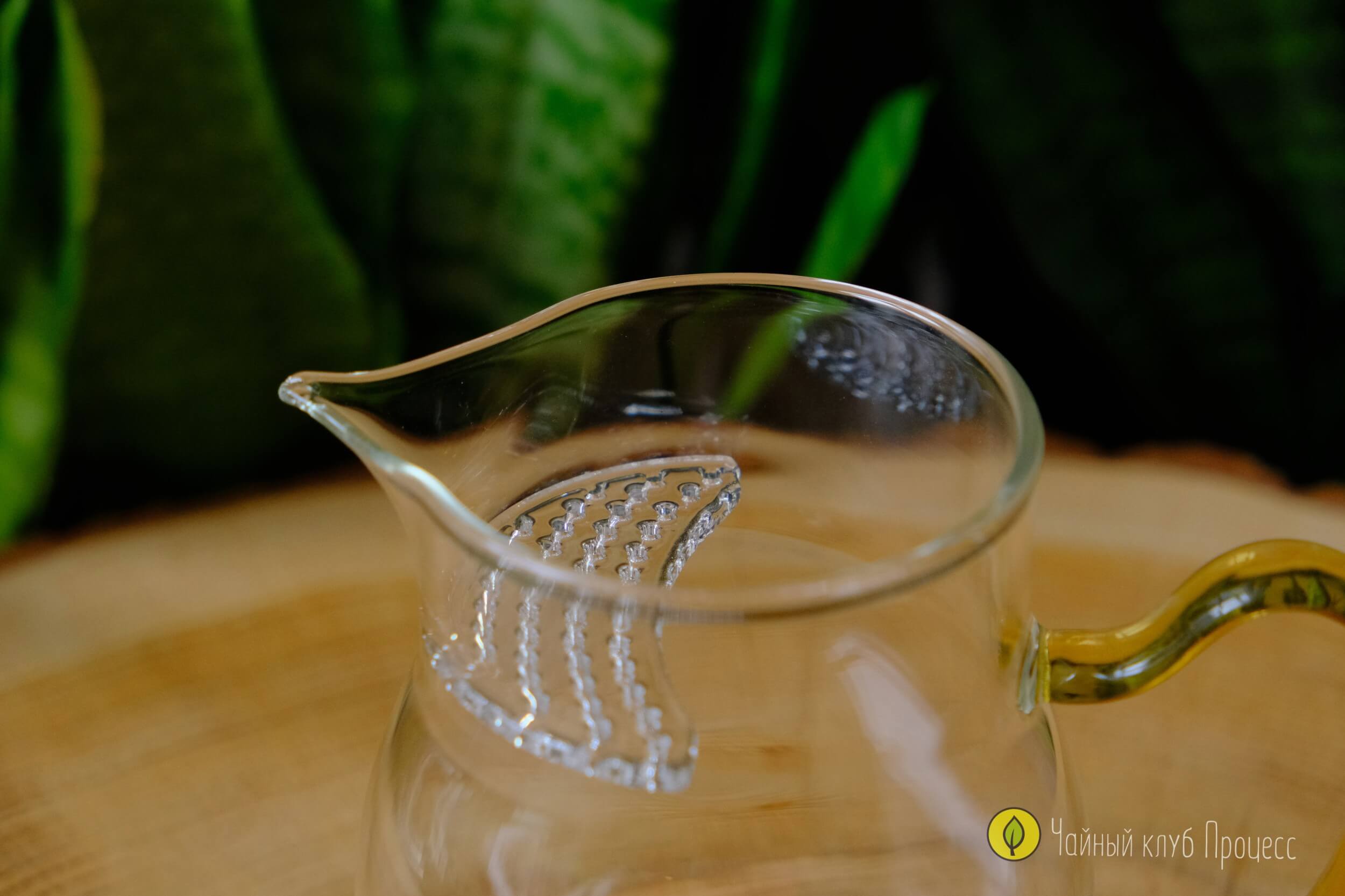 Чахай из боросиликатного стекла с встроенным ситом, 400 мл