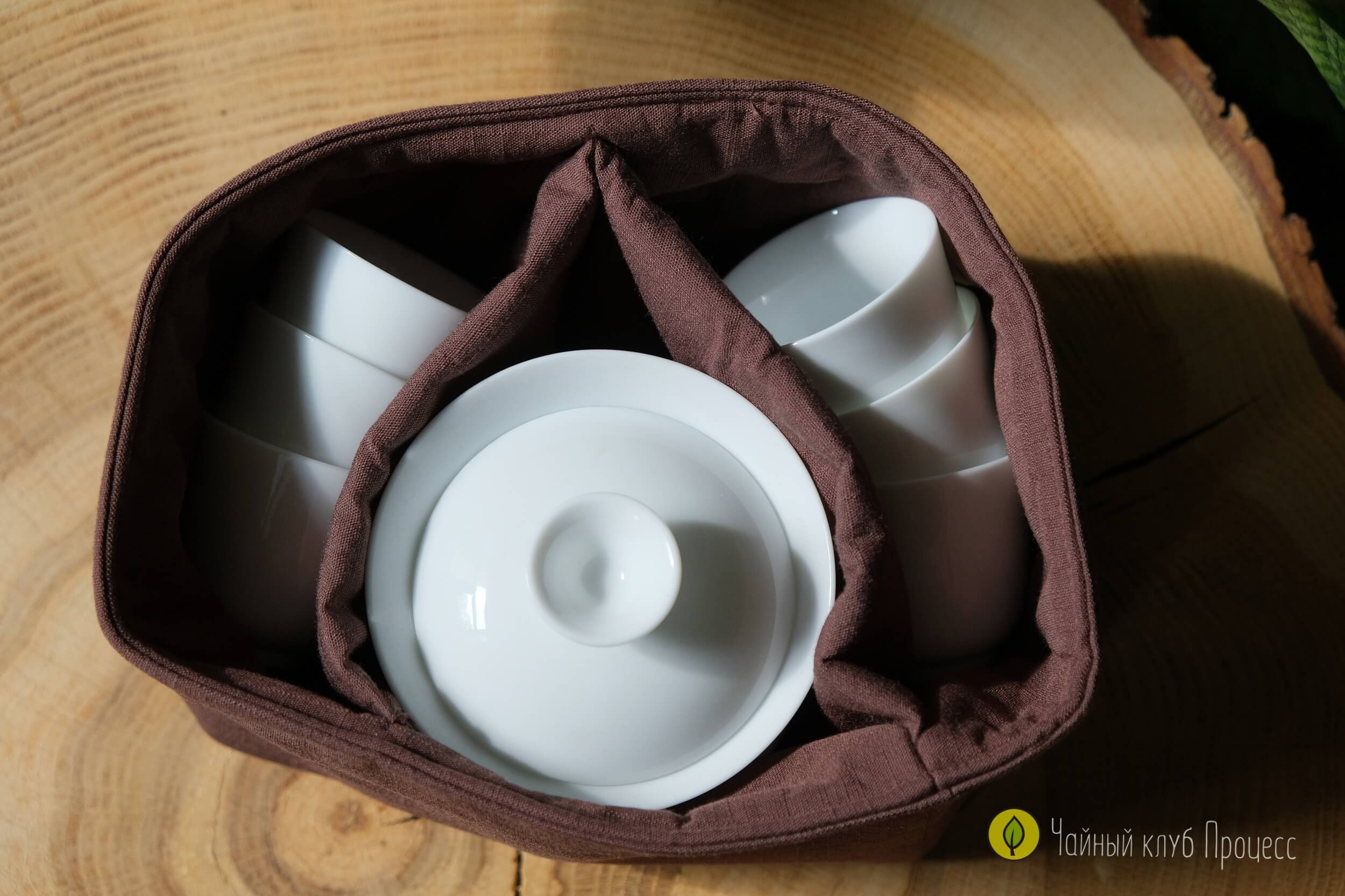 Сумка для чайной посуды «Красное золото»