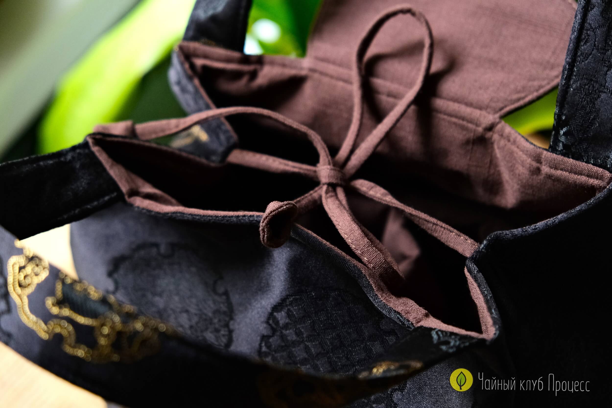 Сумка для чайной посуды «Чёрное золото»