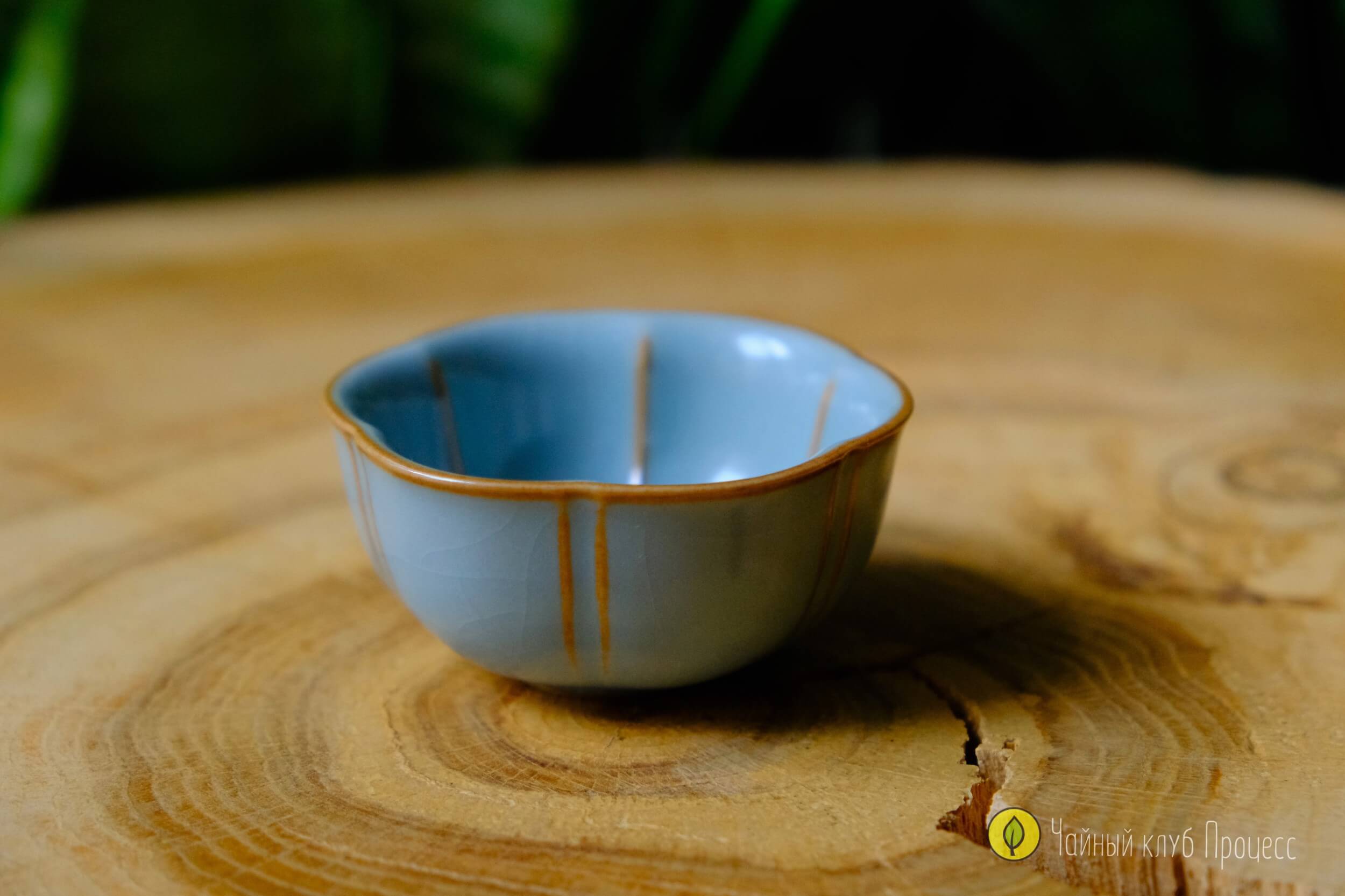 Пиала жу яо «Мэйхуа» светло-голубая