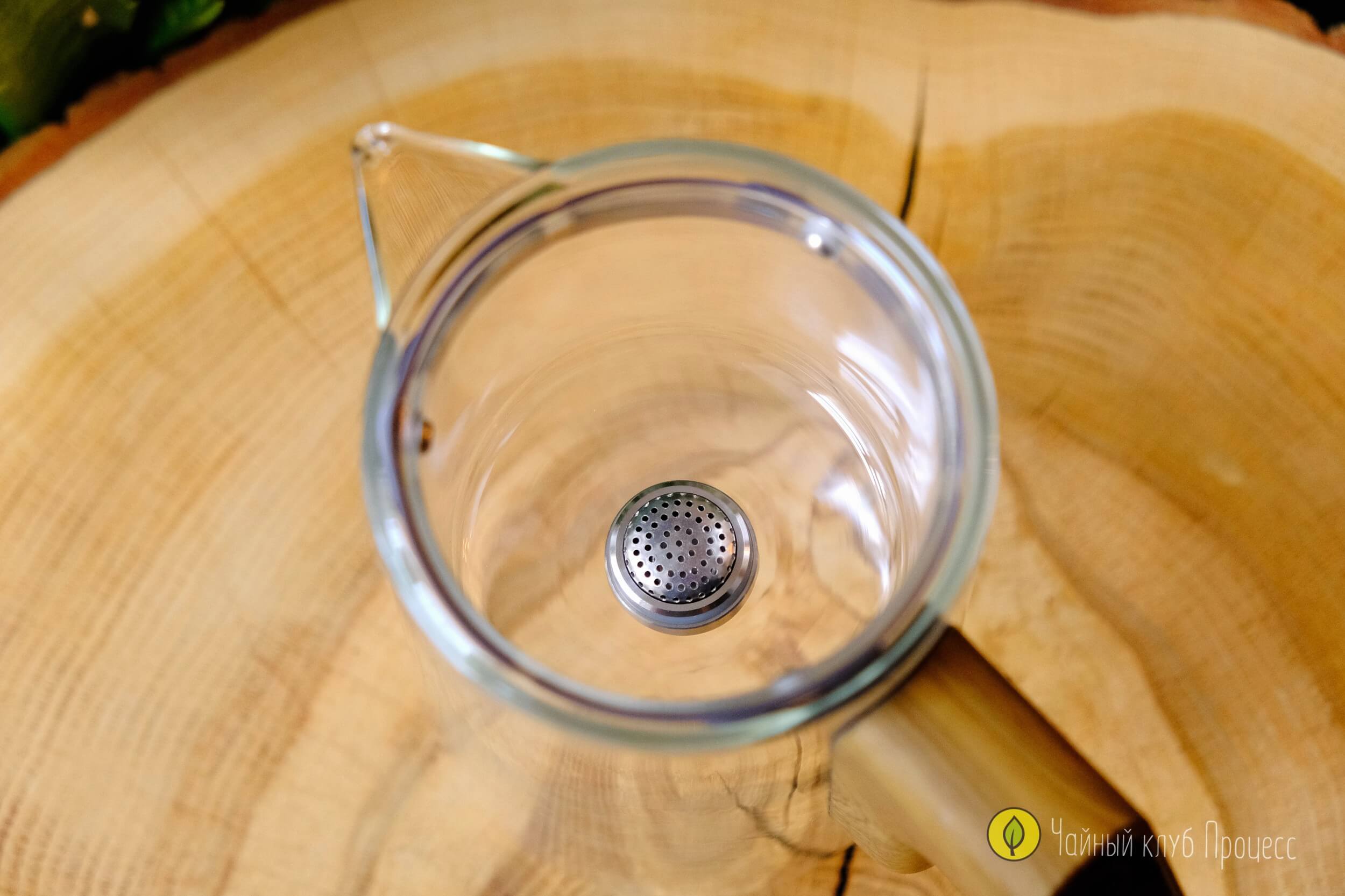 Типот из термостойкого стекла с таймером