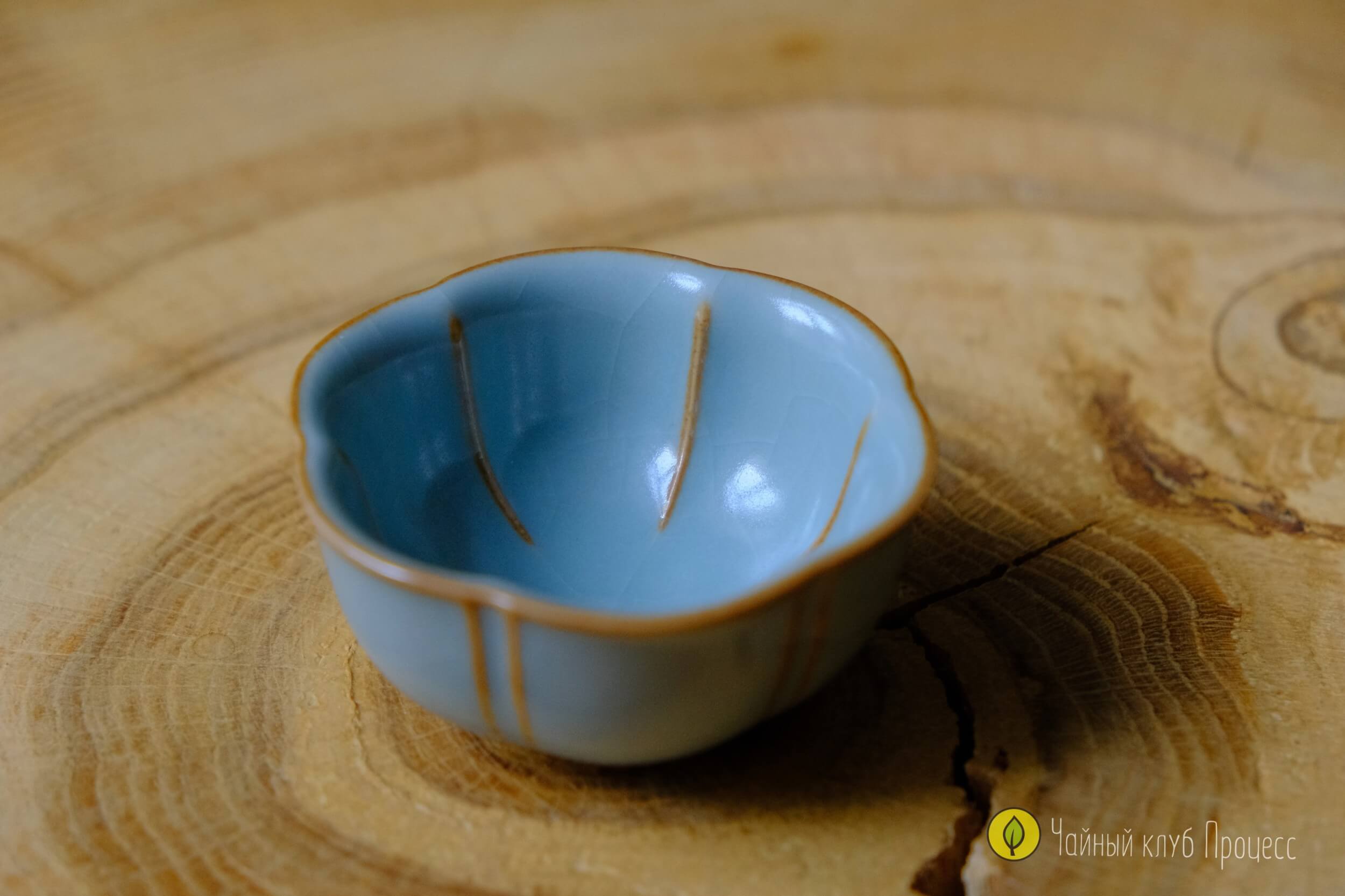 Пиала жу яо «Мэйхуа» светло-голубая