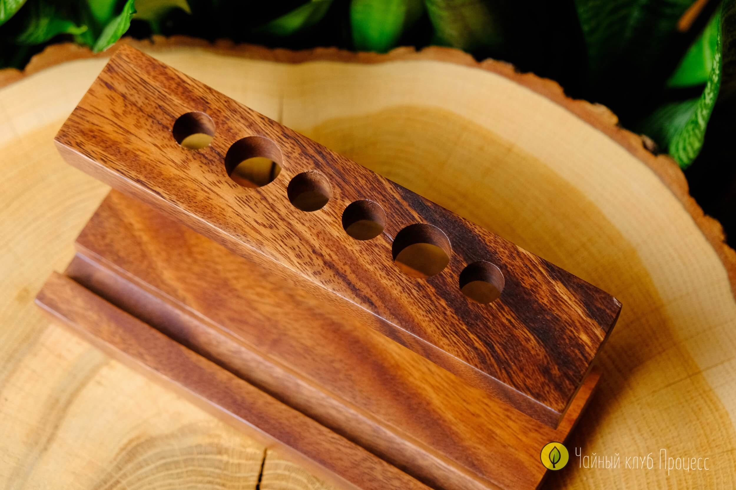  Деревянная подставка для чайных инструментов