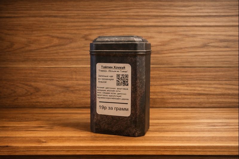 Витринные металлические баночки с чаем